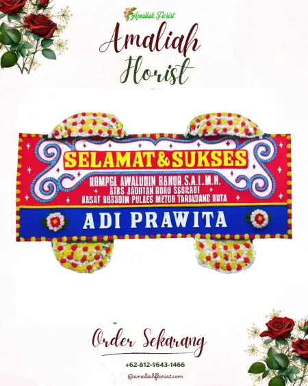 Papan Bunga Ucapan Selamat Somokaton
